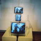 The TV Cello in the 2004 reprise exhibition at the AGNSW (photograph: Stephen Jones)