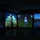 Anthea Behm, The Chrissy Diaries,  four channel video installation, 2005, installation view