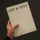 First issue Art & Text