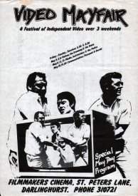Front of the programme for the 3rd Video MayFair at the Sydney Filmmakers Co-op, May 1979.